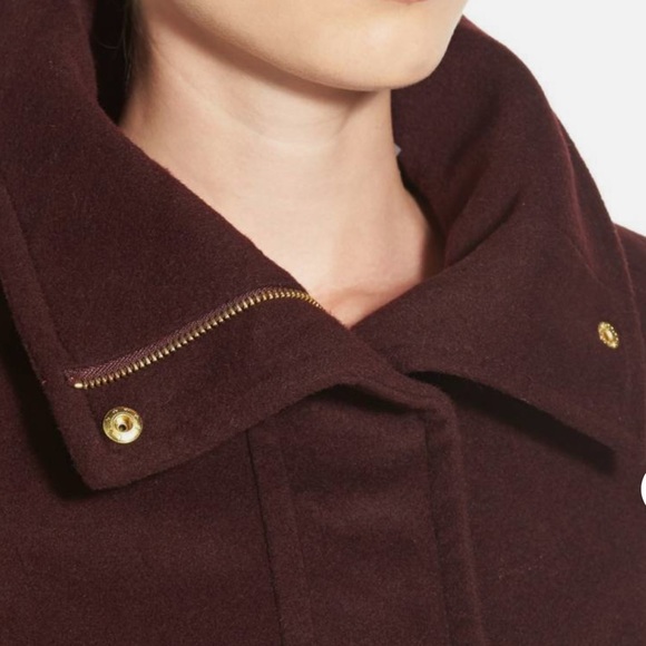 Cole Haan Signature Slick Wool Blend Coat - Picture 8 of 14